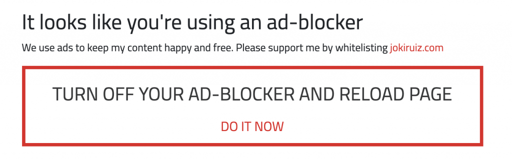 Adblock detector Component - How to add an adblock detector to your VueJS website easily